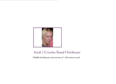 Sarah Crawley based hairdresser